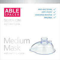 Able Spacer™ Silver Ion Medium Whistle Mask 2D
